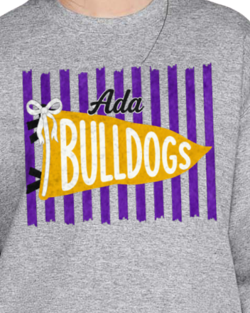 Ada Bulldogs Pennant Sweatshirt