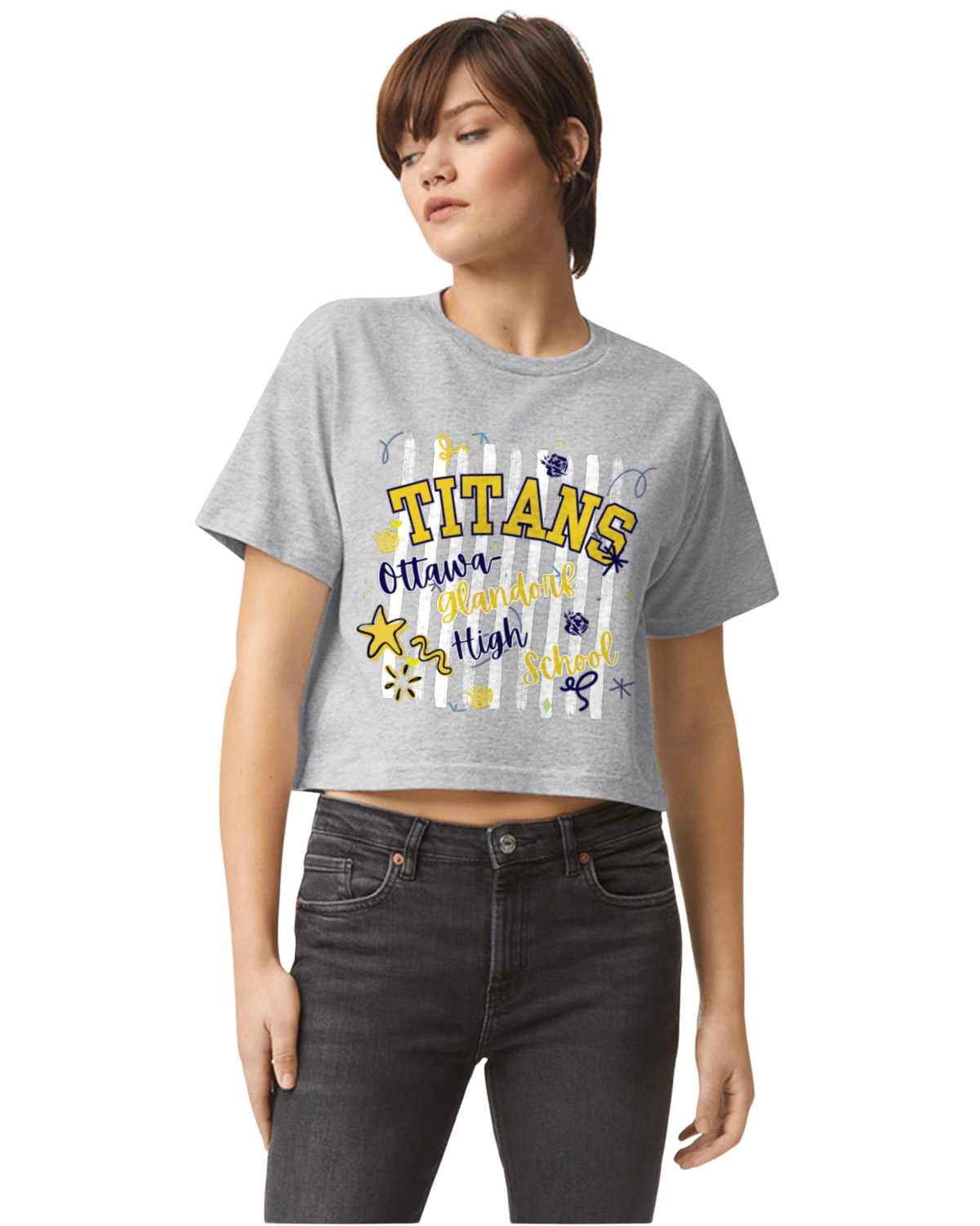 OG Titans Boxy Striped T