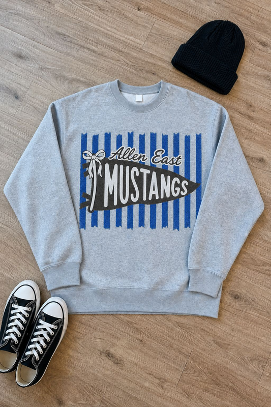 Allen East Striped Pennant Sweatshirt