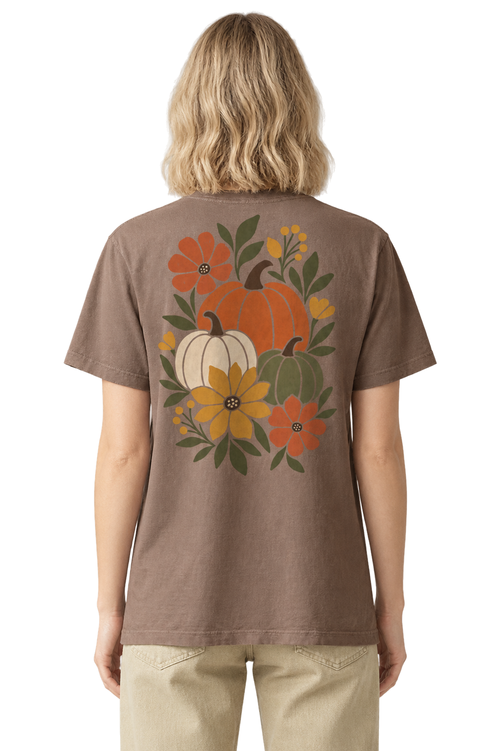 Floral Pumpkin T-shirt