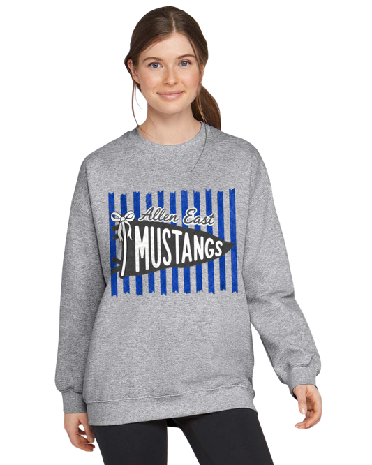 Allen East Striped Pennant Sweatshirt