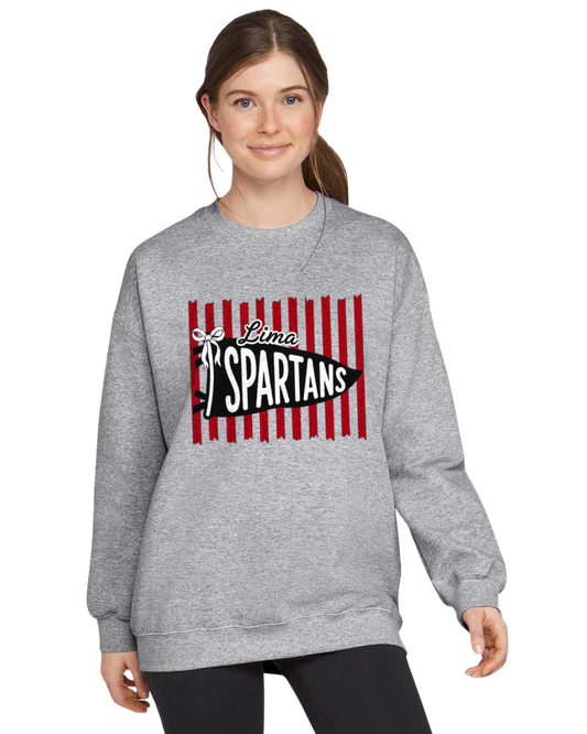 Lima Spartans Striped Pennant Sweatshirt