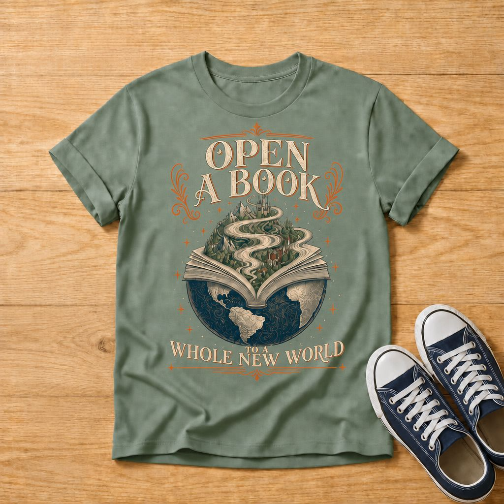 Books Open a Whole New World T-shirt