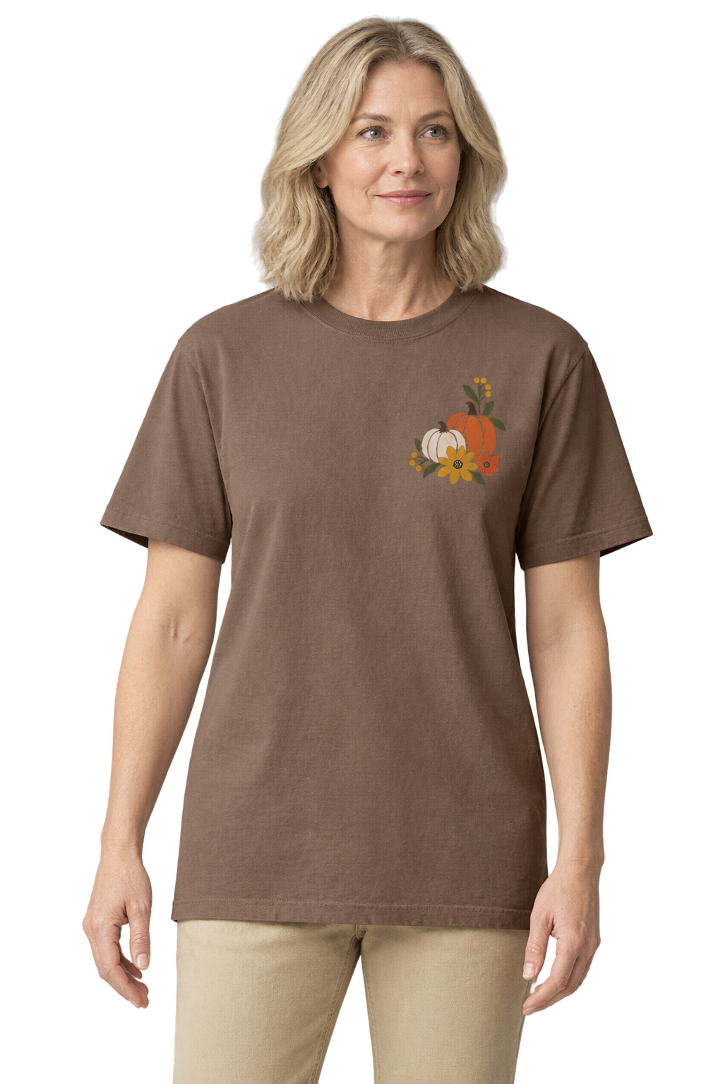 Floral Pumpkin T-shirt