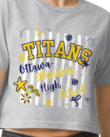 OG Titans Boxy Striped T