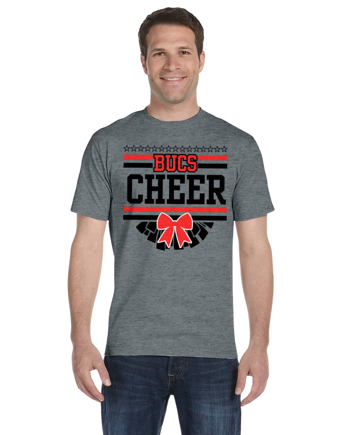 Adult Bluffton Bucs Cheer T-shirt