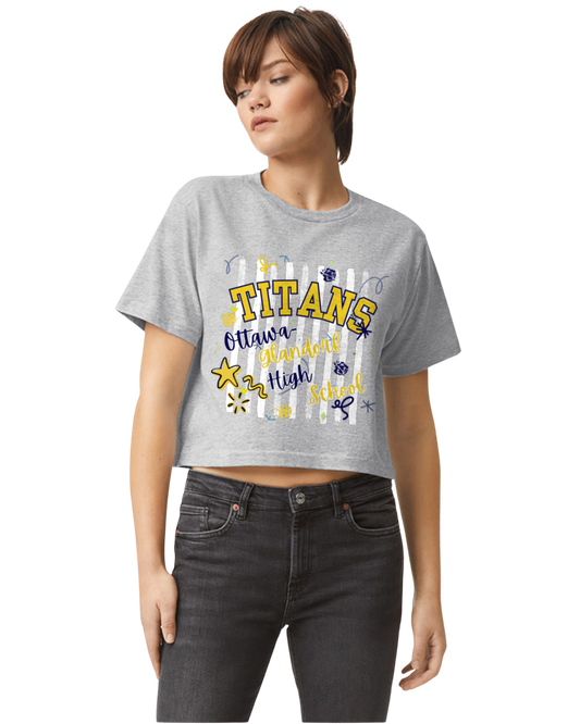 OG Titans Boxy Striped T